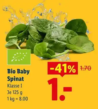 Lidl Bio Baby Spinat Angebot
