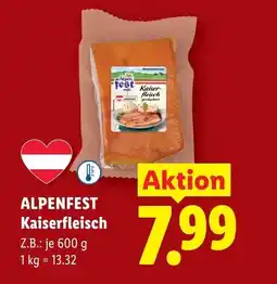 Lidl ALPENFEST Kaiserfleisch Angebot