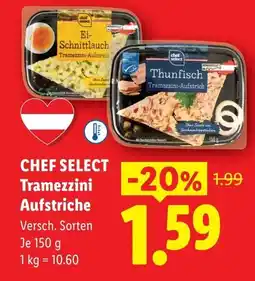 Lidl Chef select thunfisch tramezzini-aufstrich Angebot