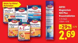 Lidl Abtei magnesium 400 plus brausetabletten Angebot