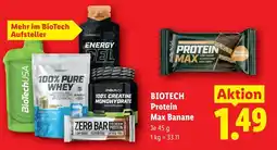 Lidl Biotech protein max banane Angebot