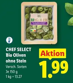 Lidl Chef select bio oliven ohne stein Angebot