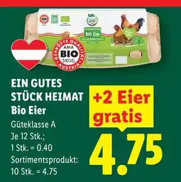 Lidl Ein gutes stück heimat bio eier Angebot