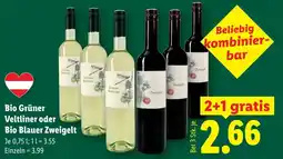 Lidl Bio Grüner Veltliner oder Bio Blauer Zweigelt Angebot