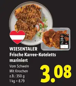 Lidl Wiesentaler frische karree-koteletts mariniert Angebot