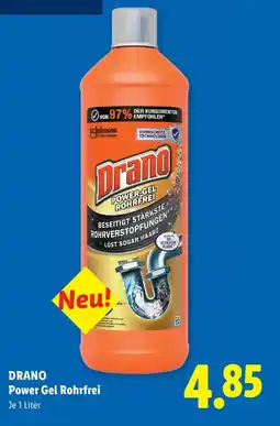 Lidl Drano power-gel rohrfrei Angebot