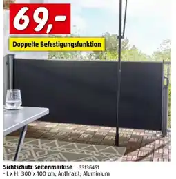 Bauhaus Sichtschutz Seitenmarkise Angebot