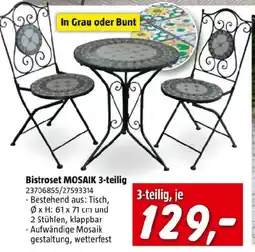 Bauhaus Bistroset mosaik Angebot