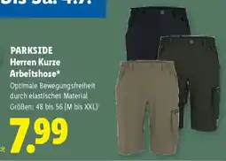 Lidl Parkside Herren Kurze Arbeitshose Angebot