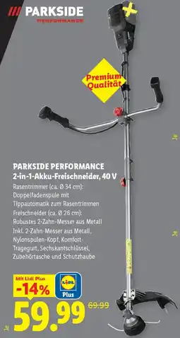 Lidl Parkside performance 2-in-1-Akku-Freischneider, 40 V Angebot