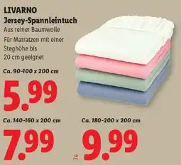 Lidl Livarno Jersey-Spannleintuch Angebot
