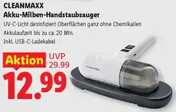 Lidl Cleanmaxx Akku-Milben-Handstaubsauger Angebot