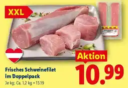 Lidl Frisches Schweinefilet im Doppelpack Angebot