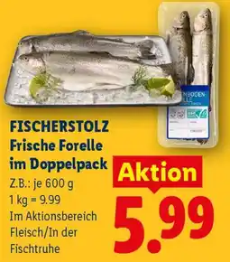 Lidl Fischerstolz frische forelle im Doppelpack Angebot