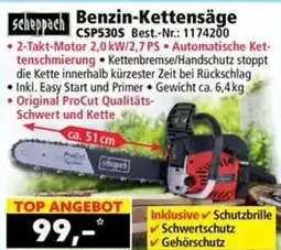 Norma Scheppach Benzin-Kettensäge CSP530S Angebot