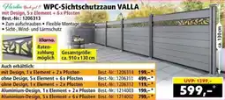 Norma WPC-Sichtschutzzaun VALLA Angebot