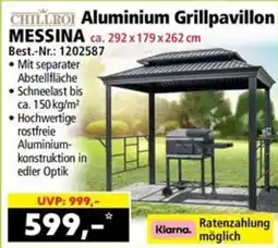 Norma Aluminium grillpavillon messina Angebot
