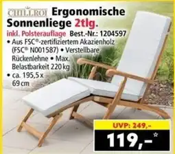Norma Ergonomische Sonnenliege Angebot