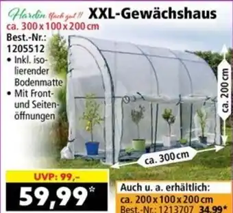 Norma XXL-Gewächshaus Angebot