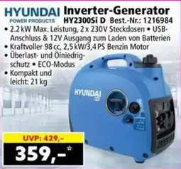 Norma Hyundai inverter-generator HY2300Si D Angebot