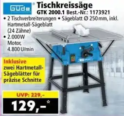 Norma Tischkreissäge GTK 2000.1 Angebot