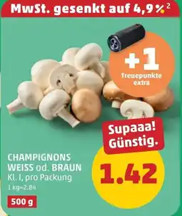 PENNY Champignons weiss od. braun Angebot