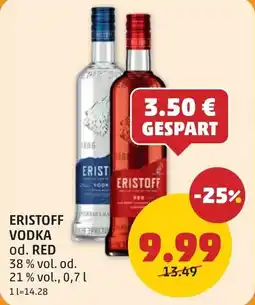 PENNY Eristoff vodka od. Red Angebot