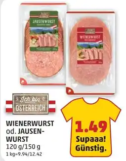 PENNY Wienerwurst od. jausen- wurst Angebot