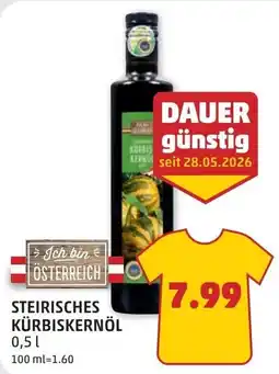 PENNY Steirisches kürbiskernöl Angebot