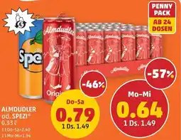 PENNY Almdudler od. spezi Angebot
