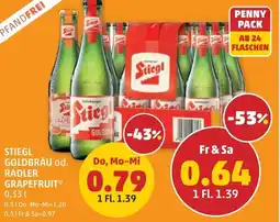 PENNY Stiegl goldbräu od. radler grapefruit Angebot