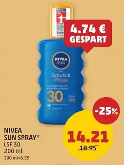PENNY Nivea sun spray LSF 30 Angebot