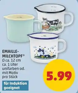 PENNY Emaille- milchtopf Angebot