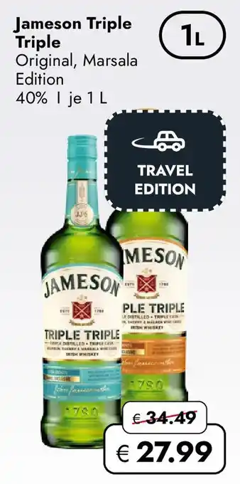 Travel FREE Jameson Triple Triple Angebot