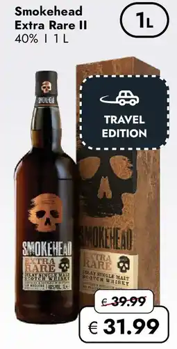 Travel FREE Smokehead Extra Rare II 40% Angebot