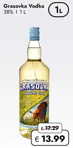 Travel FREE Grasovka Vodka 38% Angebot