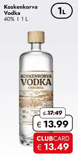 Travel FREE Koskenkorva Vodka 40% Angebot