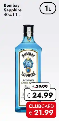 Travel FREE Bombay Sapphire 40% Angebot