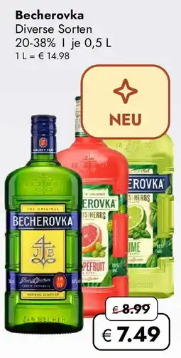 Travel FREE Becherovka 20-38% Angebot