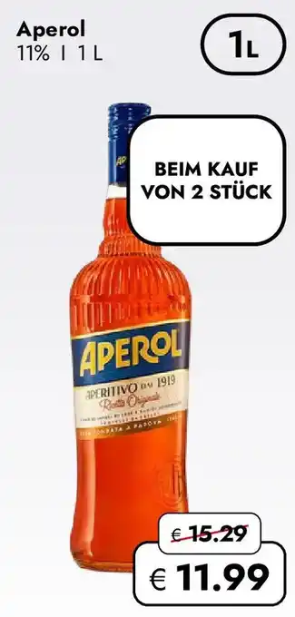 Travel FREE Aperol 11% Angebot