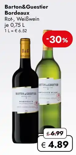 Travel FREE Barton&Guestier Bordeaux Angebot
