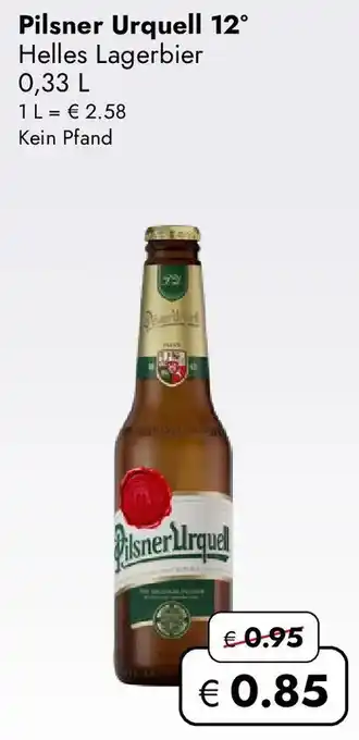 Travel FREE Pilsner Urquell 12° Helles Lagerbier Angebot