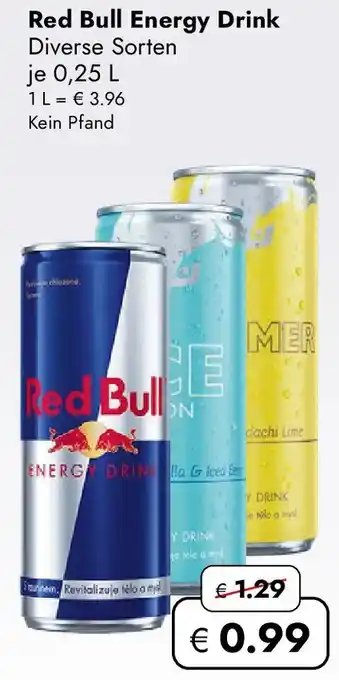 Travel FREE Red Bull Energy Drink Angebot