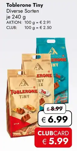 Travel FREE Toblerone Tiny Angebot