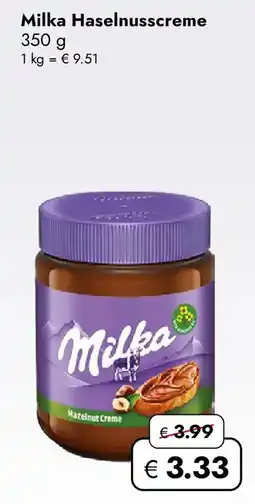 Travel FREE Milka Haselnusscreme Angebot