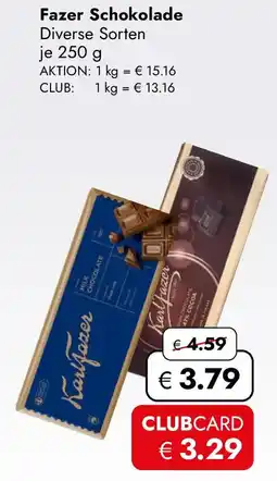 Travel FREE Fazer Schokolade Angebot