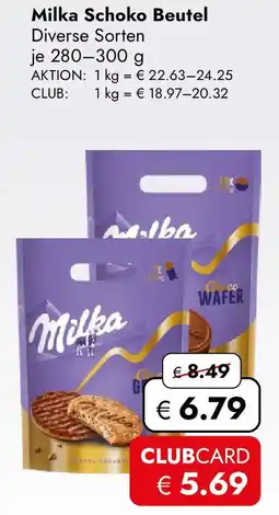 Travel FREE Milka Schoko Beutel Angebot