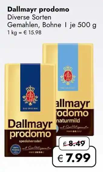 Travel FREE Dallmayr prodomo Angebot