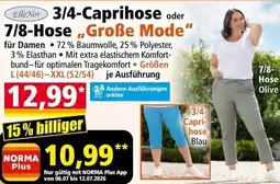 Norma Elle Nor 3/4-Caprihose oder 7/8-Hose Große Mode Angebot