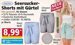 Norma Elle Nor Seersucker- Shorts mit Gürtel Angebot